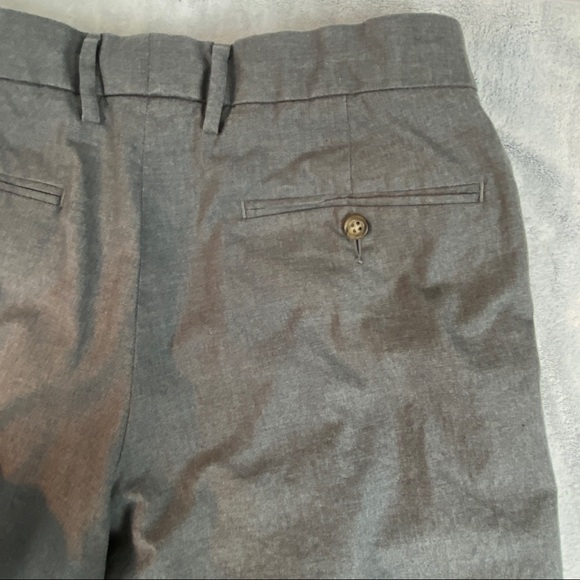 J Crew Classic Fit Heather Grey / Gray Cotton Dress Pants Sz 31W 32L NWOT - Picture 7 of 15